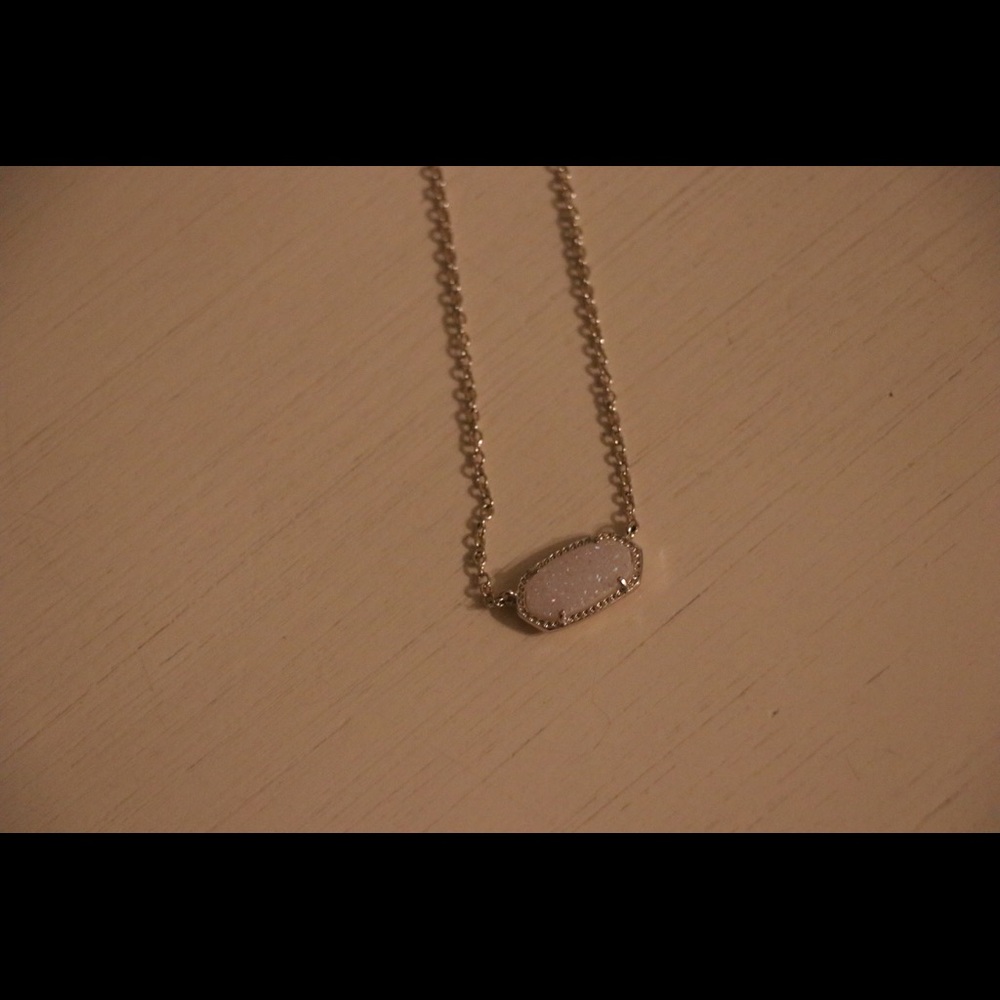 Sparkly White Kendra Scott Necklace